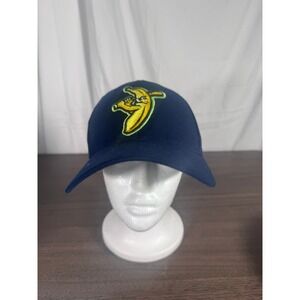 Savannah Bananas Zephyr Fitted Hat XL Navy Yellow Logo Baseball Cap